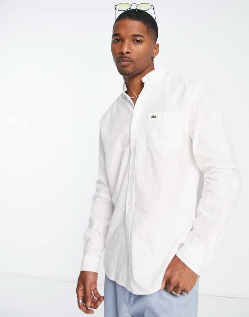 Camisa blanca lacoste new arrivals