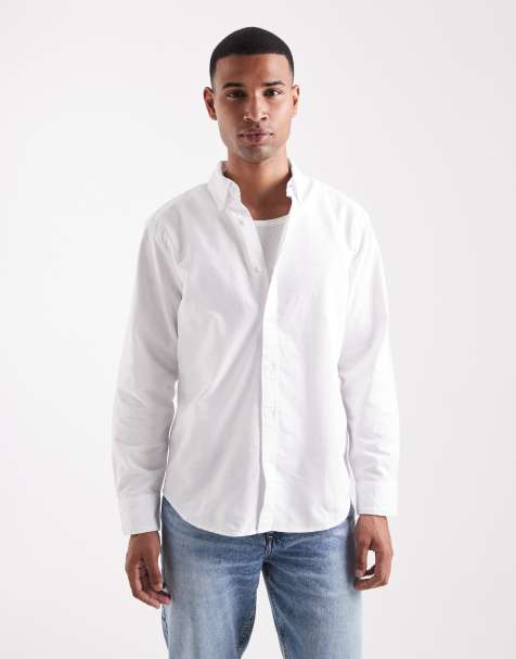 Camisa Oxford blanca holgada con botones y logo en el mismo tono Authentic de Levi's - view 1