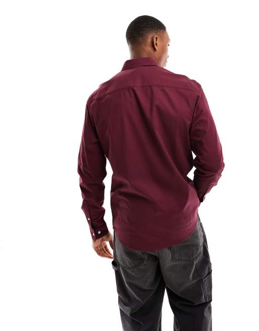 Camisa color guinda on sale
