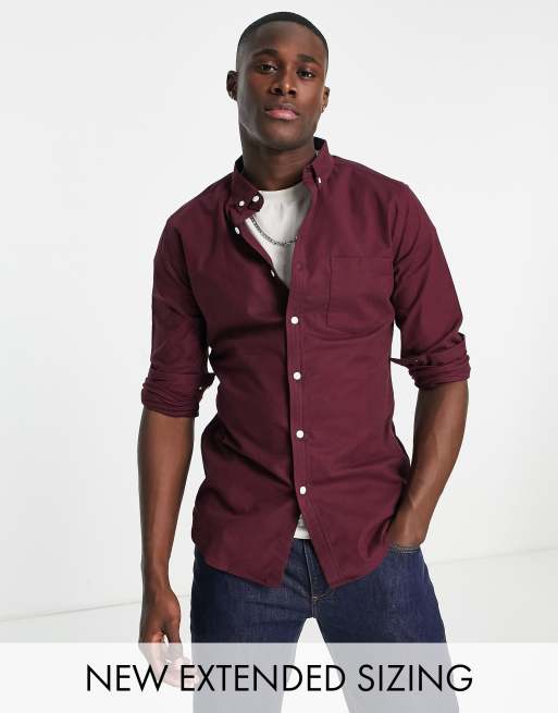 Camisas guindas para hombre shop