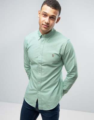 camisa verde ralph lauren