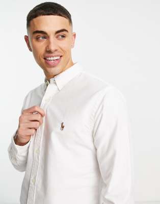 camisa ralph lauren oxford slim fit