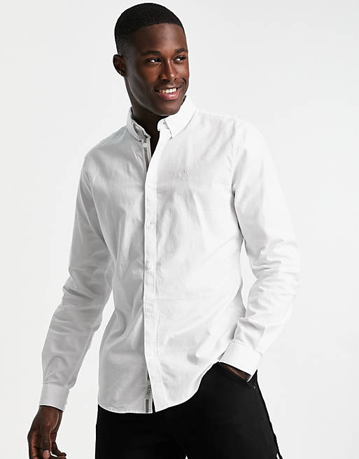 Hombre Other | Camisa Oxford de vestir blanca de manga larga de River Island - OI28735