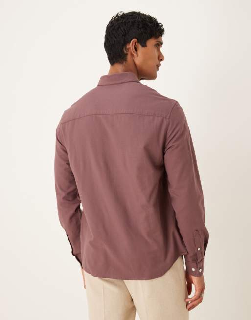 Camisa Oxford marrón de corte estándar de ASOS DESIGN, 3 de 5