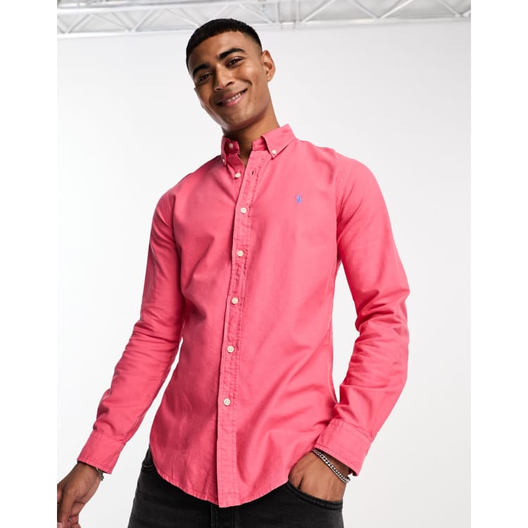 Camisa roja polo ralph lauren discount