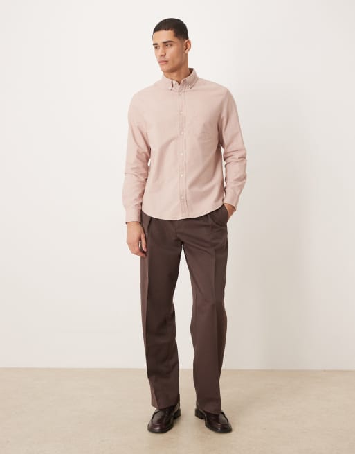 Camisa Oxford rosa claro de corte estándar de ASOS DESIGN, 2 de 5