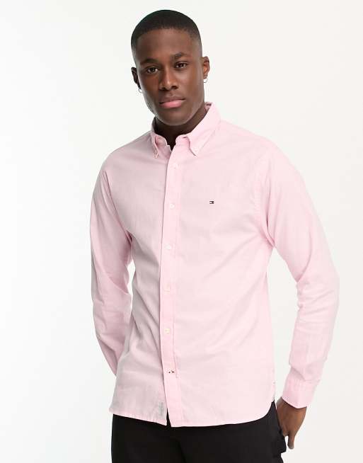 Camisa rosa store tommy hilfiger