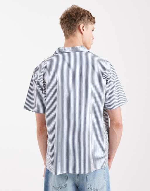 Camisa playera a rayas azul marino de Sol Beach, 3 de 5