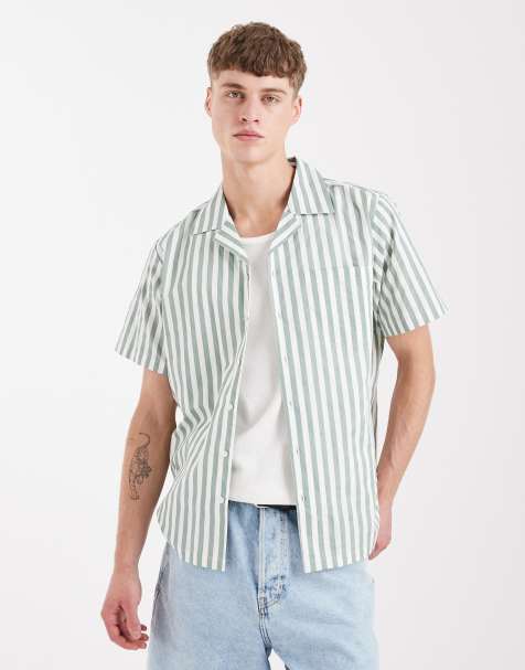 Camisa playera a rayas verde oliva de Sol Beach - view 1