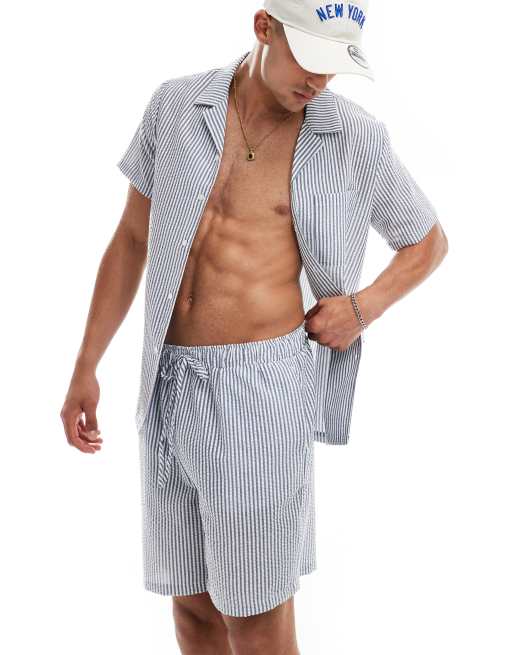 Camisa playera azul marino de sirsaca de South Beach (parte de un conjunto)