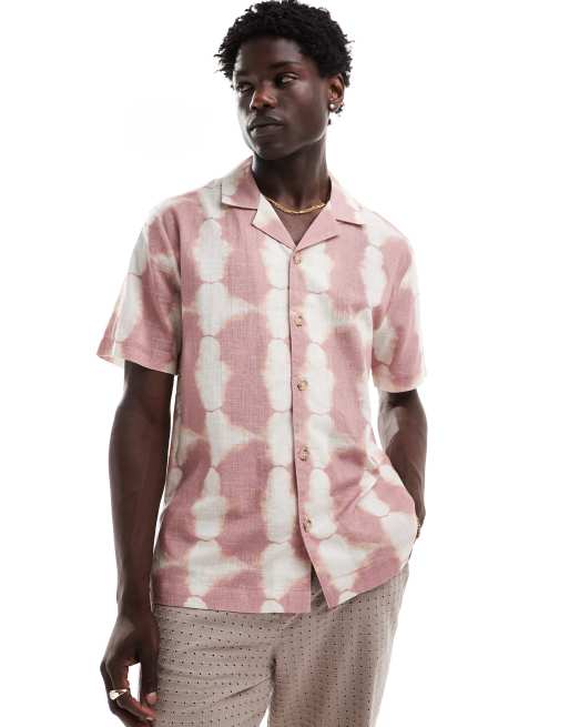 Camisa playera multicolor con cuello de solapas de Goldsboro