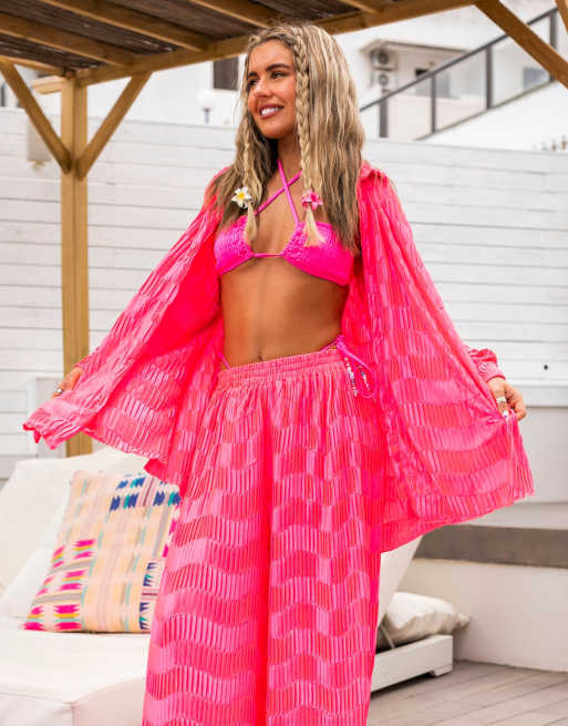 Camisa playera rosa extragrande de South Beach x Miss Molly
