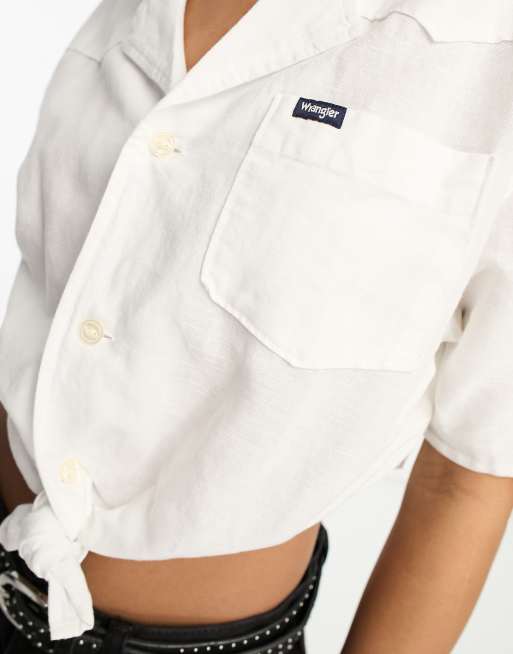 Camisa discount wrangler blanca