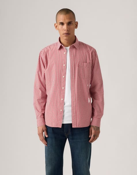 Camisa roja de corte estándar con bolsillo Sunset de Levi's - view 1