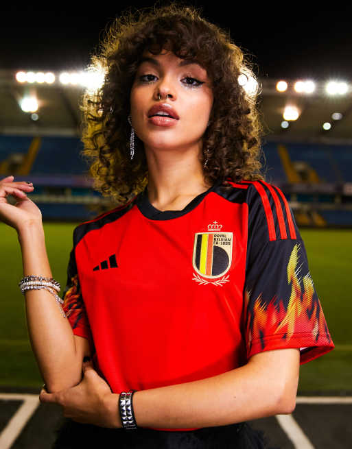 Camisa roja unisex de la primera equipación de para la Copa Mundial de adidas Football ASOS