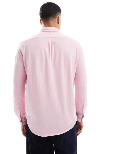 Camisa rosa con logo de piqué de Polo Ralph Lauren, 4 de 4