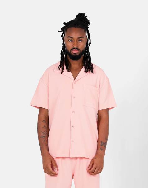 Camisa rosa de tejido de crepé de Sixth June - view 1