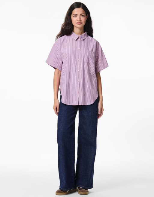 Camisa rosa fucsia de Pieces, 2 de 4