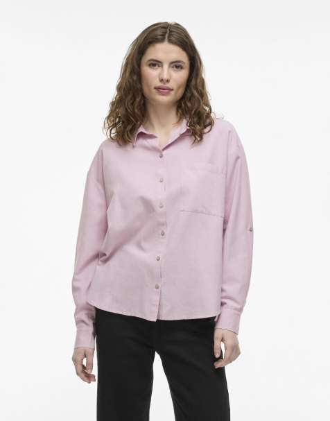 Camisa rosa orquídea de VILA - view 1