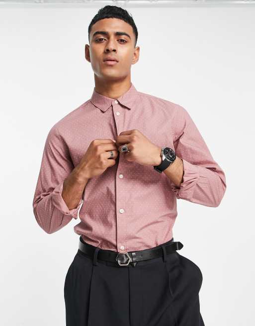 Camisa rosa salmón y blanca de manga larga de French Connection , 4 de 4