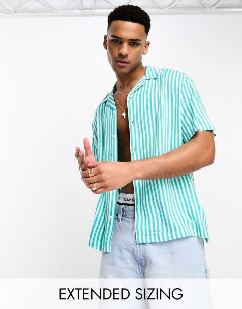 Camisa de rayas cheap azul y blanca hombre