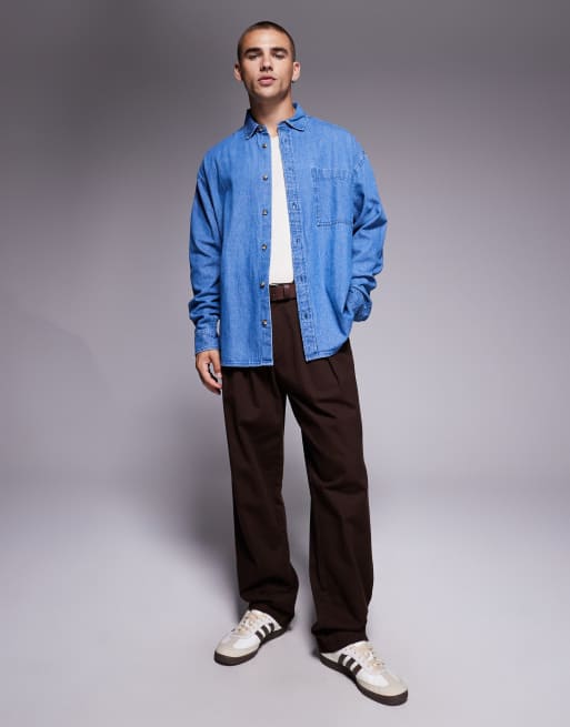 Camisa vaquera azul extragrande de estilo años 90 de ASOS DESIGN, 2 de 5