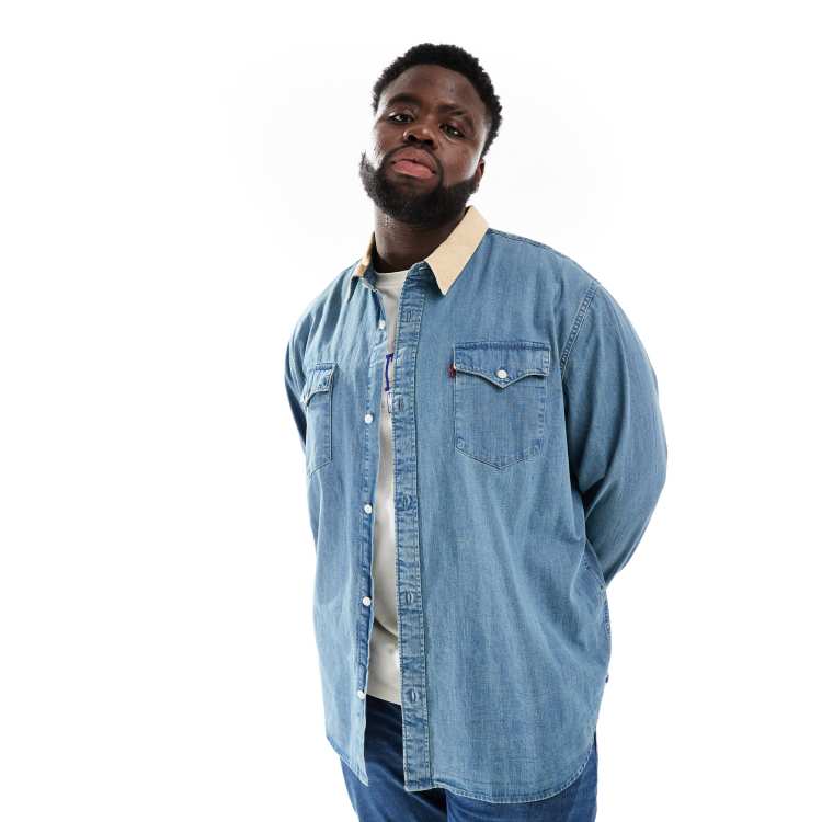 Camisa Vaquera Cortefiel Camisa Vaquera Para Hombre Slim Fit