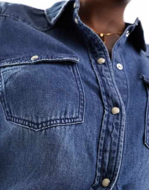 Camisa vaquera azul medio de Vero Moda , 3 de 4