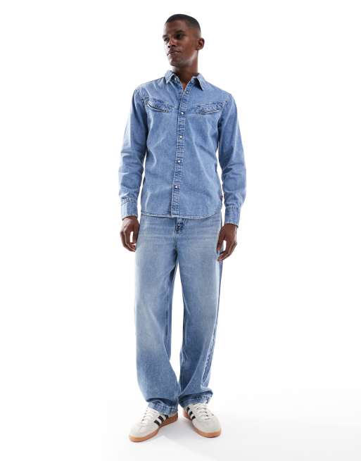 Camisa vaquera con lavado medio y detalles estilo wéstern de Levi's, 2 de 5