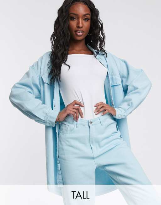 Conjunto vaquero en lavado claro de Missguided Tall , 2 de 3