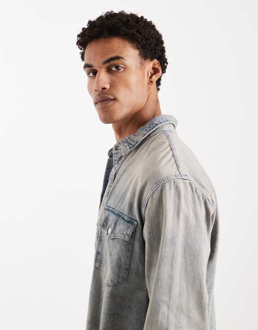Camisa vaquera holgada de estilo wéstern con lavado a la piedra de Levi's, 4 de 5