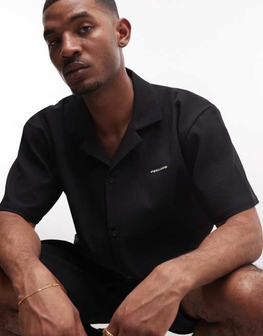 Camisa veraniega negra plisada Troy de Pegador (parte de un conjunto), 2 de 5