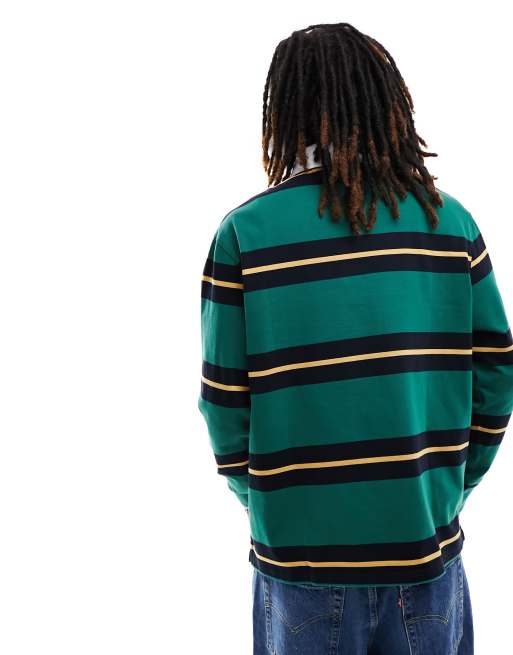 Camisa verde a rayas estilo rugby de Tommy Jeans, 3 de 4