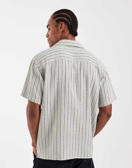 Camisa verde a rayas texturizadas de Jack & Jones, 3 de 5