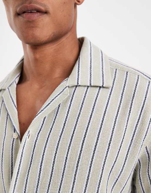Camisa verde a rayas texturizadas de Jack & Jones, 5 de 5