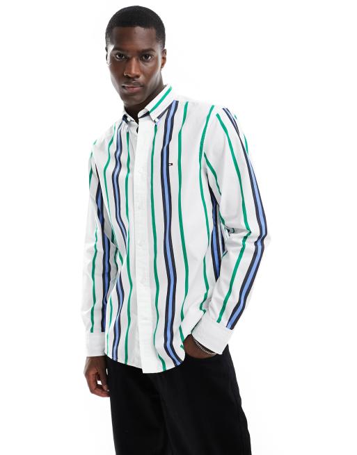 Camisa verde best sale tommy hilfiger