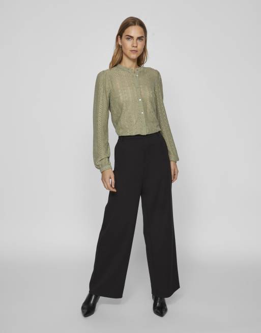 Camisa verde aceite de VILA
