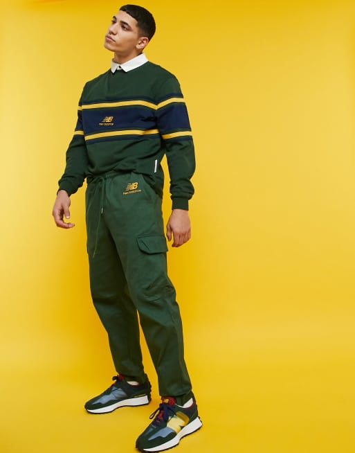 recluta Hacer Cielo Camisa verde de estilo rugby con logo exclusiva en ASOS de New Balance |  ASOS