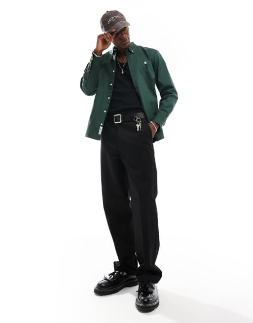 Camisa verde de manga larga Madison de Carhartt WIP, 2 de 4
