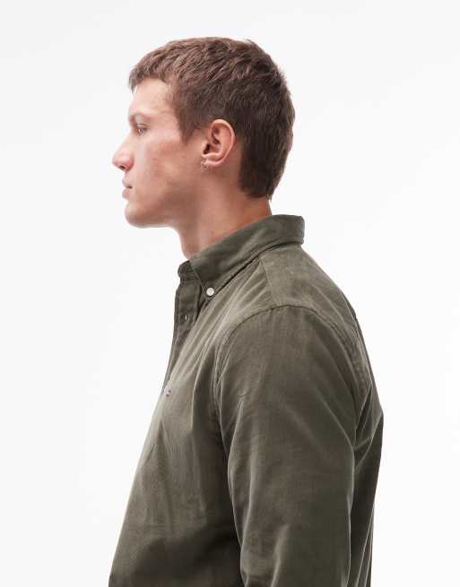 Camisa verde de pana de Tommy Hilfiger, 4 de 5