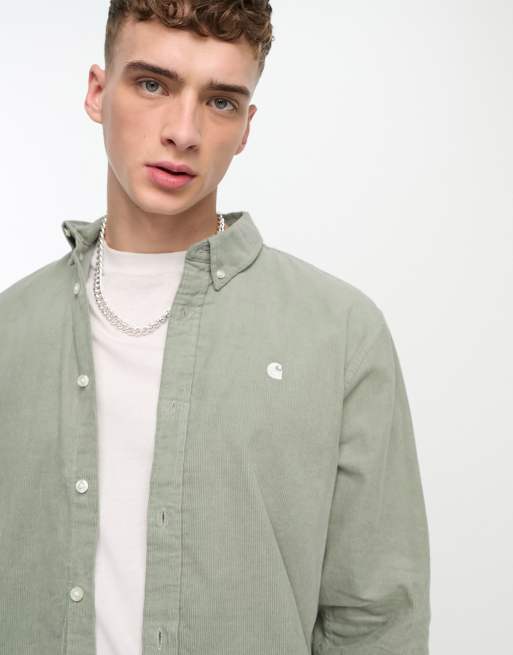 Camisa verde de pana Madison de Carhartt WIP