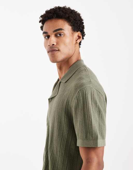 Camisa verde de punto de JJ Rebel, 4 de 5