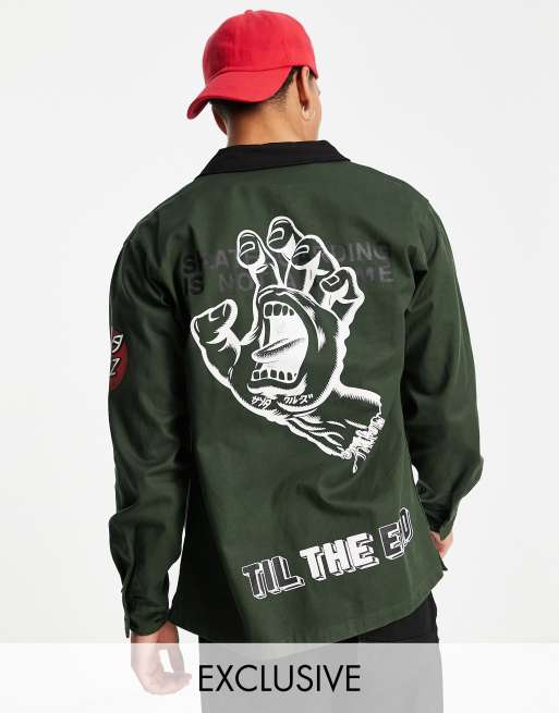 Conjunto verde oscuro con varios estampados exclusivo en ASOS de Santa Cruz , 3 de 3