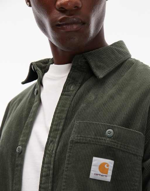 Camisa verde oscuro de pana Flint de Carhartt WIP, 5 de 5