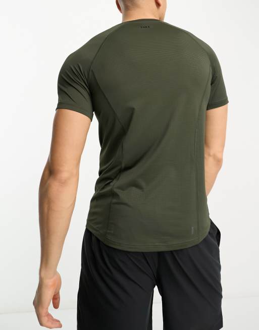 Camiseta a cuadros de manga corta con diseño de jacquard de HIIT, 2 de 4