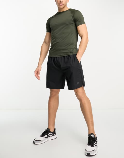 Camiseta a cuadros de manga corta con diseño de jacquard de HIIT, 3 de 4