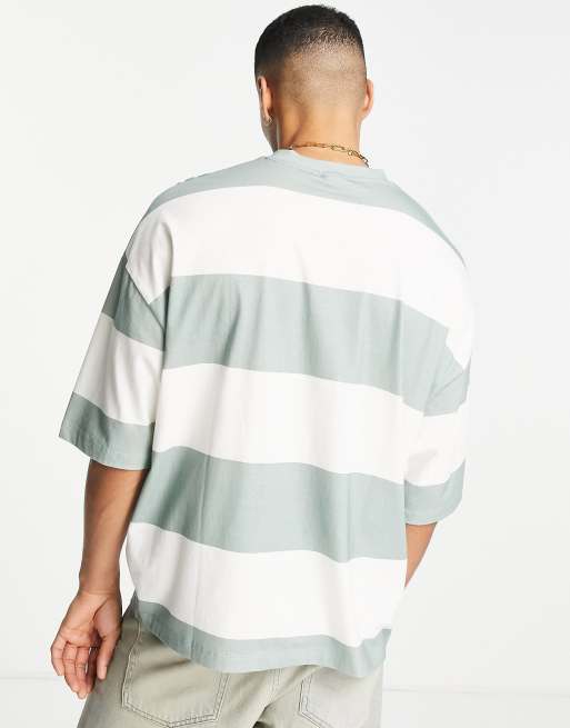 Camiseta a rayas azules de corte extragrande con estampado de ciudad "New Orleans" de ASOS DESIGN, 4 de 4