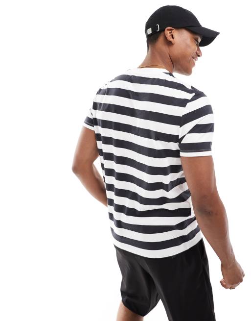 Camiseta a rayas blancas y azul marino de corte estándar de ASOS DESIGN, 3 de 4