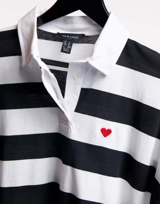 Playera blanca deals rayas negras