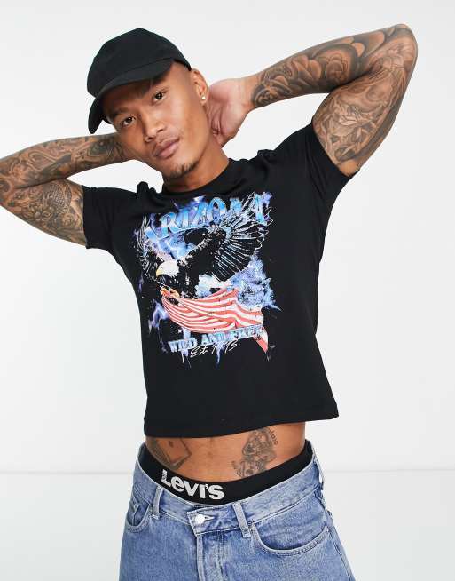 Camiseta ajustada con estampado retro Arizona de ASOS DESIGN